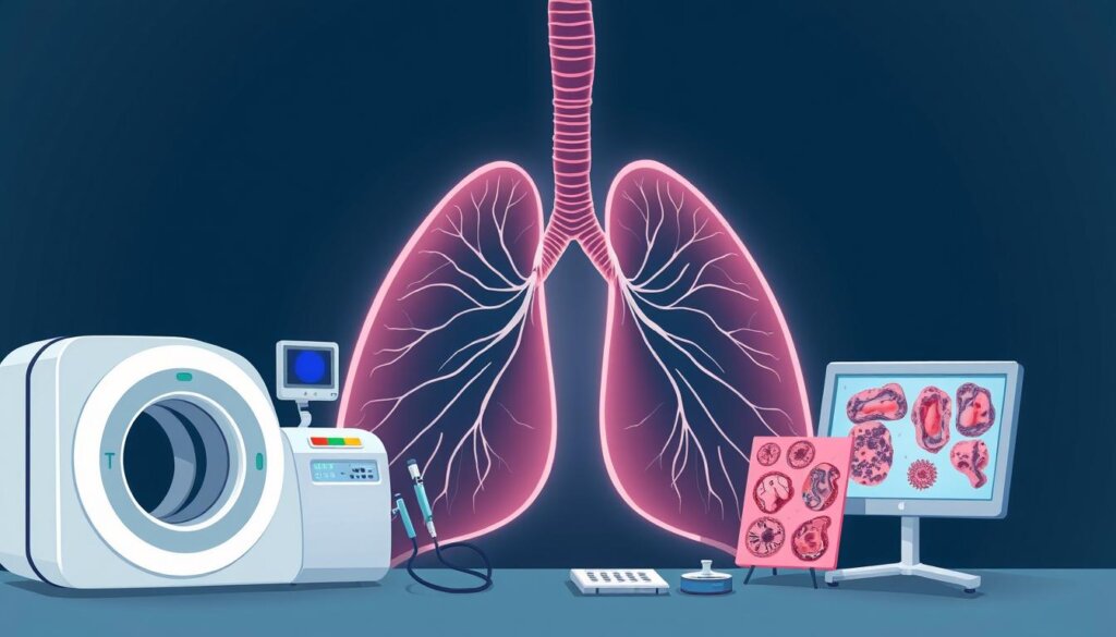 Lung cancer diagnostic tests