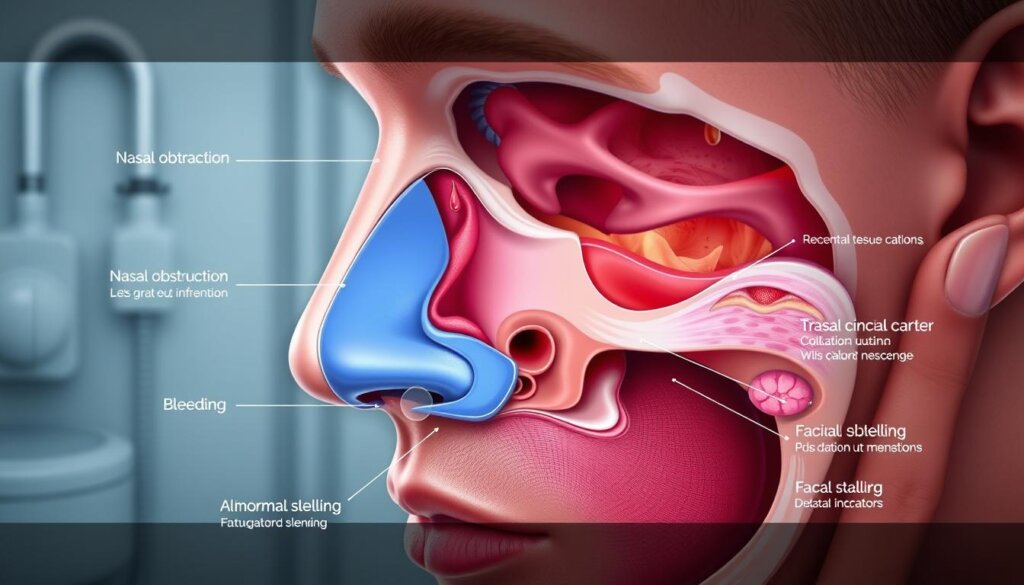 nasal cancer symptoms